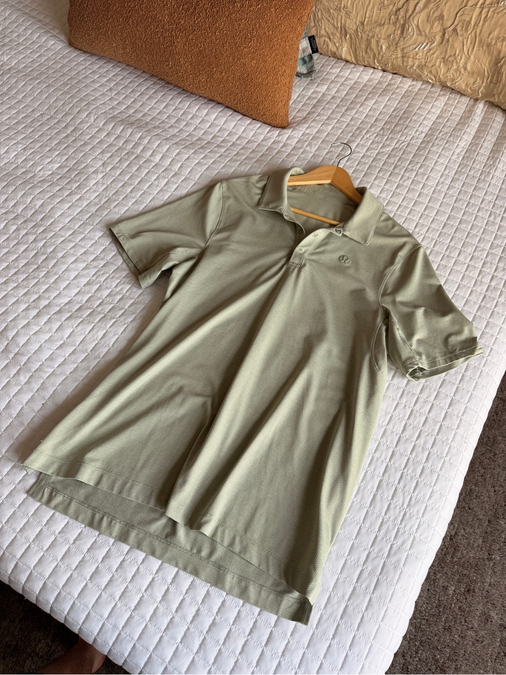 Lululemon | Sage Green Logo Polo Shirt
